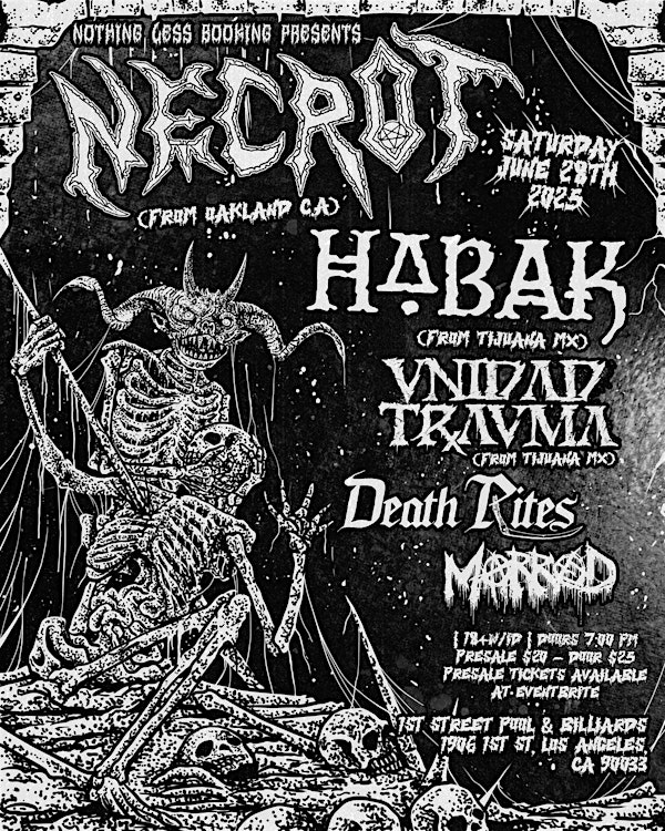 NECROT & HABAK @ 1St STREET POOL AND BILLIARDS | First Street Pool & Billiard