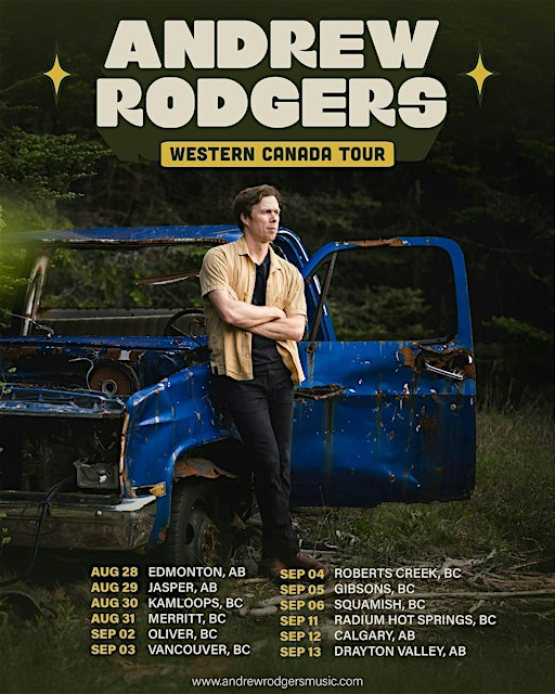 Andrew Rodgers: Let It Out Tour – Calgary, AB - Prairie Emporium w/ Emèt | 334 53 Ave SE