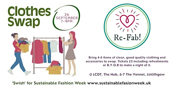Clothes Swap for Sustainable Fashion Week | Linlithgow Community Development Trust, 6-7 The Vennel