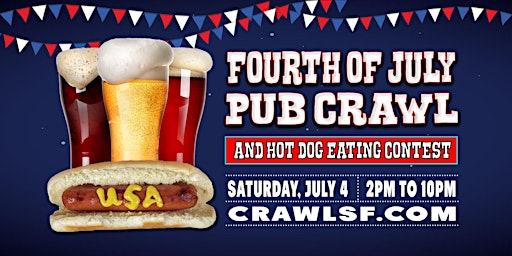 Fourth of July Pub Crawl & Hot Dog Eating Contest | Rick & Roxy's