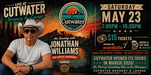 Jonathan Williams Live at Cutwater Brewery & Lounge | Cutwater Brewing and Lounge