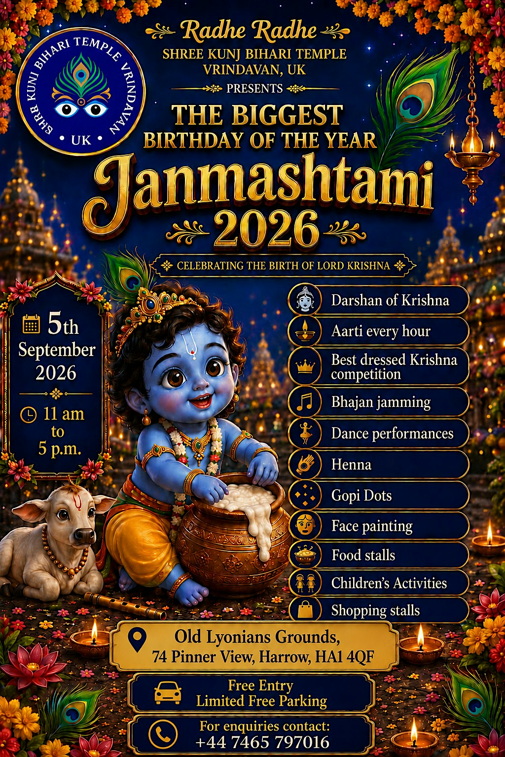 JANMASTHAMI 2026 | 74 Pinner View