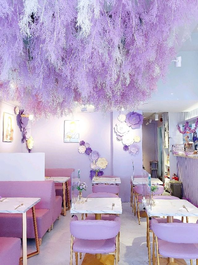 太子 | Purple Cafe | 紫色花主題咖啡店