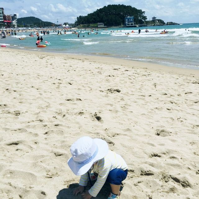 송정해수욕장 사람구경♡