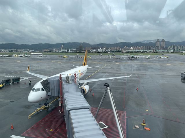 觀賞飛機起降的最近視野  松山機場觀景臺