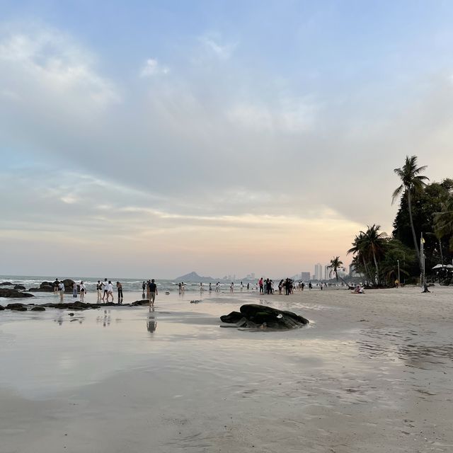  พาเที่ยวชายหาดหัวหิน ตอนเย็นๆ 📸🏖🧸