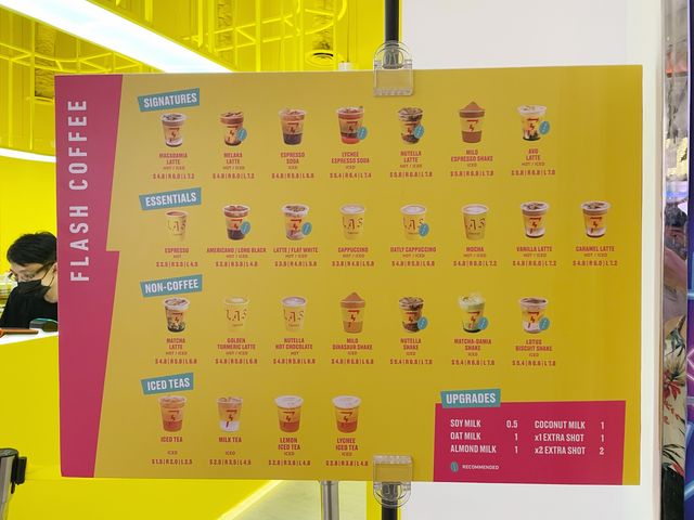 Neon pop coffee joint at Orchard Central SG