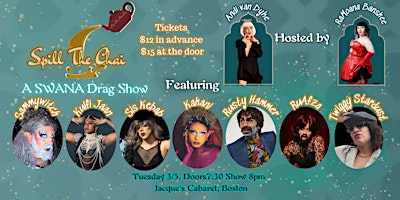 Spill the Chai: A SWANA Drag Show | Jacques' Cabaret