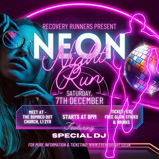 Neon Night Run | St Luke’s Bombed Out Church