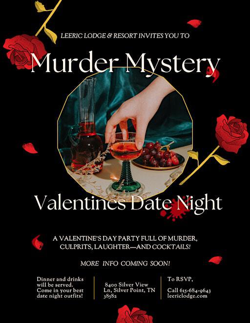 Murder Mystery - Till Death do Us Part | Leeric Lodge and Resort on Center Hill Lake