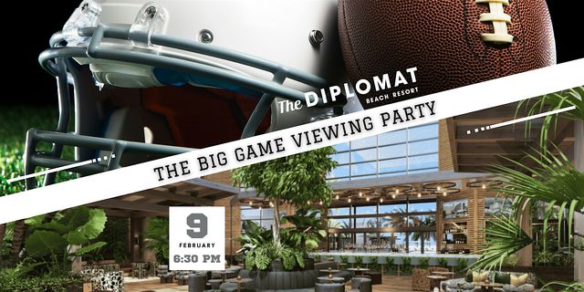 The Big Game Viewing Party | The Hotel Bar - At Diplomat Beach Resort
