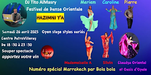 Festival de Danse Orientale Hazimni Y'a | Patro Villeray