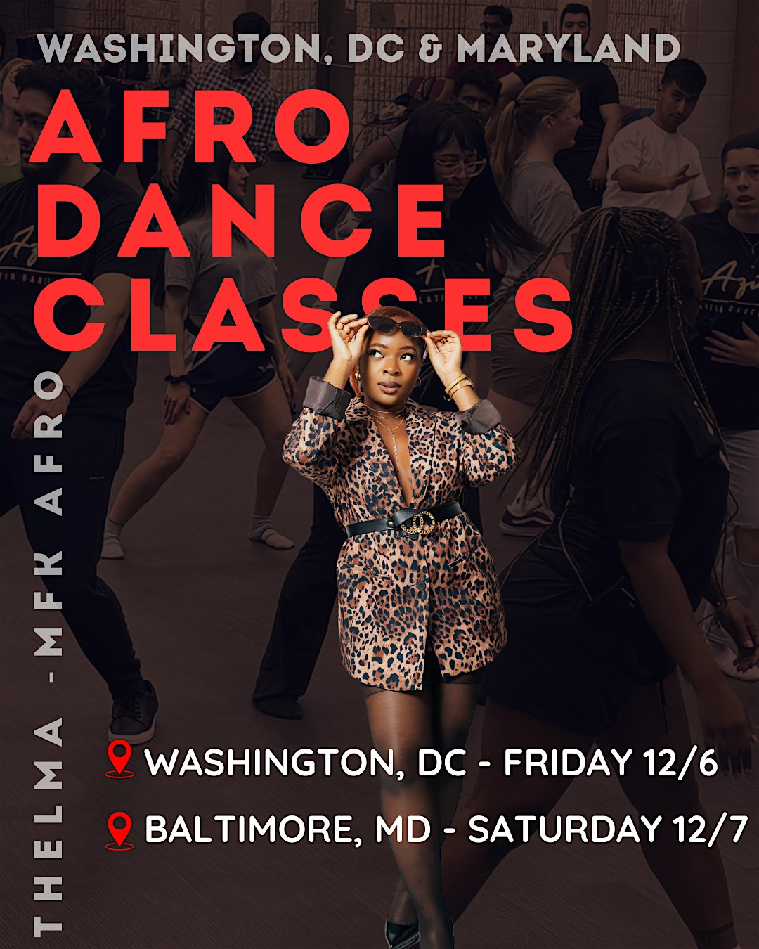 Beginner Afro-dance class (Baltimore) by Thelma | Pearl Empire (Home of 13:46 Dance Ensemble)