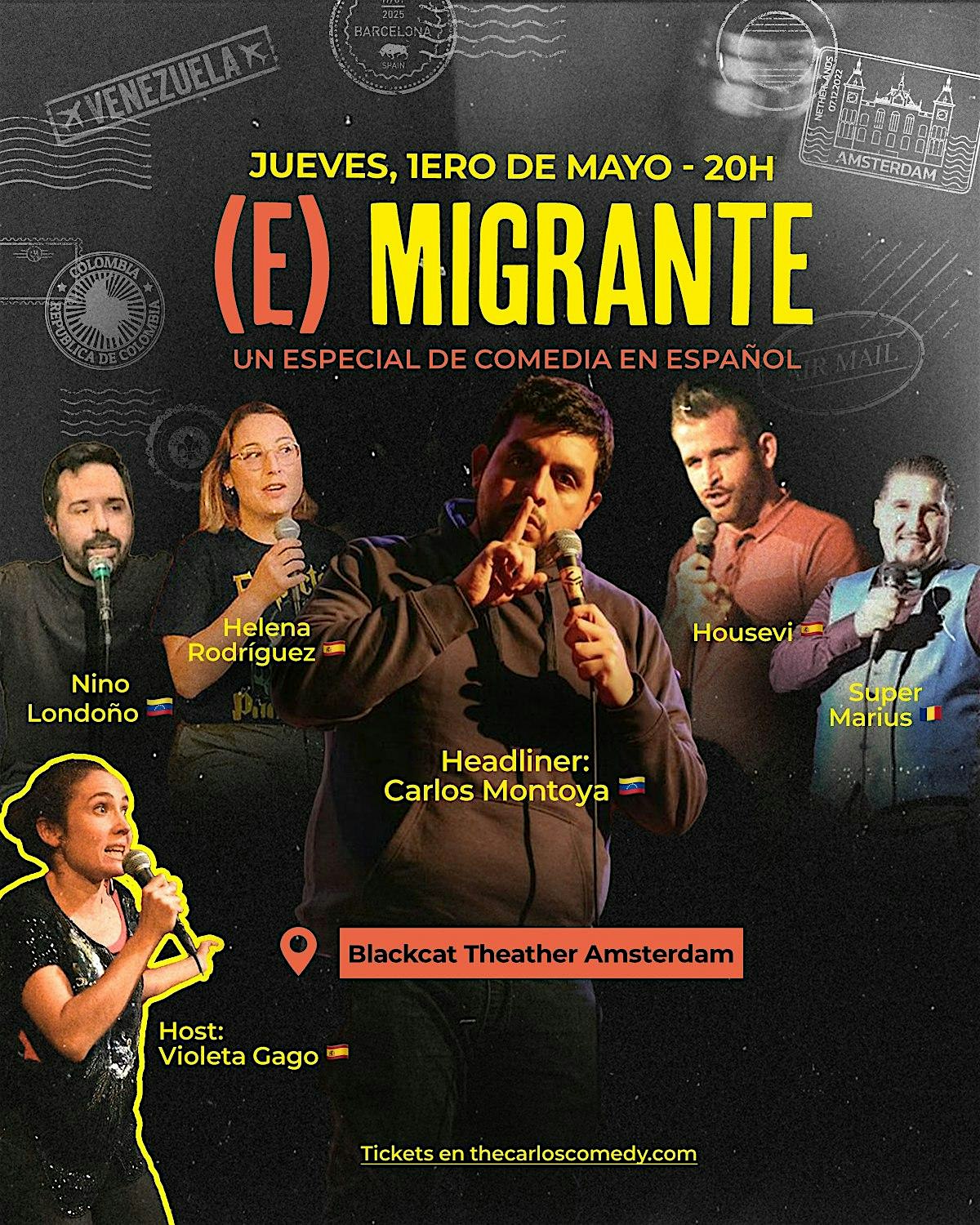 (E)Migrante - Especial de Comedia en Español | Black Cat Theatre