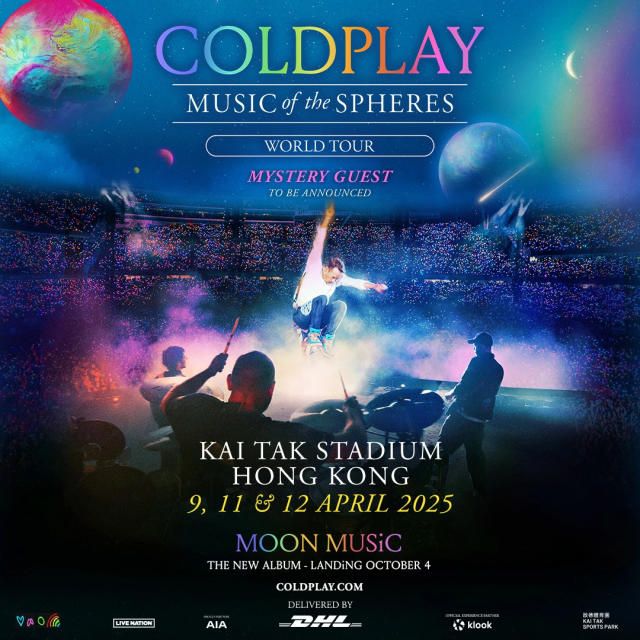 Coldplay Hong Kong Concert Tour 2025: Music Of The Spheres World Tour | Kai Tak Sports Park