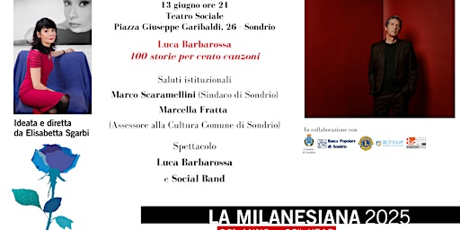 LUCA BARBAROSSA. CENTO STORIE PER CENTO CANZONI | Teatro sociale