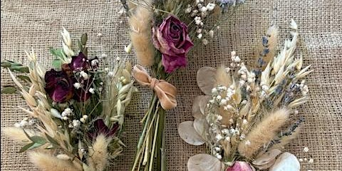 Working with Dried Flowers - Hand Tied Bouquet/Horseshoe/Box Frame Workshop | Acacia Hall