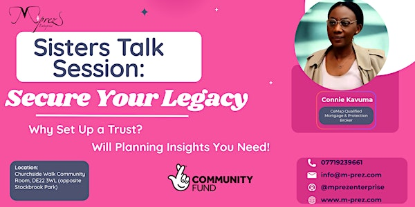 Sisters Talk (Secure Your Legacy) | Churchside Walk Community Room