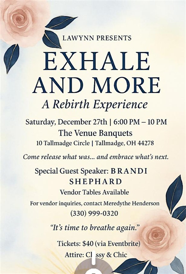 Exhale & More | Venue Banquet Center