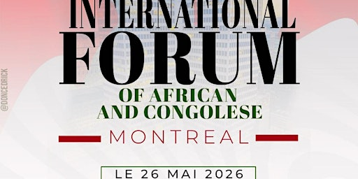 International Forum of African and Congolese Youth | CIC - Salle Sylvain-Lelièvre