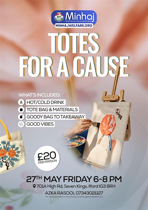 Totes for a Cause – Paint & Sip Event | Hashtag Cafe