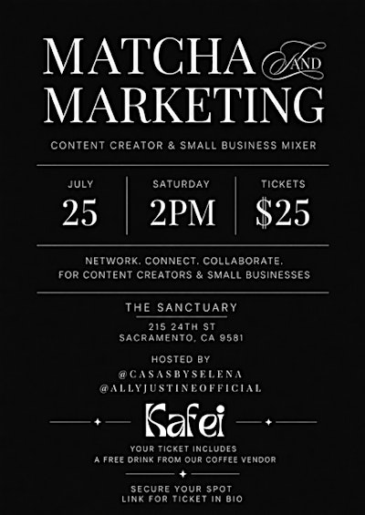 Matcha & Marketing | Sanctuary