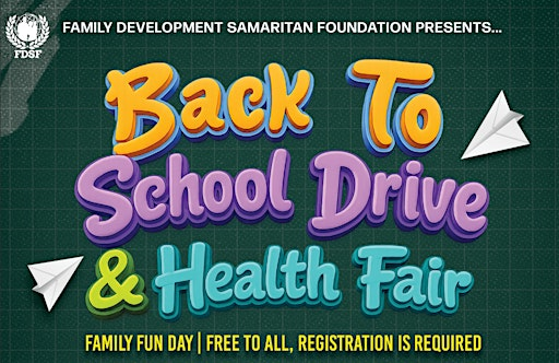 2026 Back to School Drive & Health Fair | Family Fun Day | 9033 Red Branch Rd