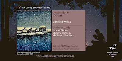 Ekphrastic Writing Workshop | Art Gallery of Greater Victoria