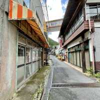 【四万温泉】レトロな温泉街落合通り