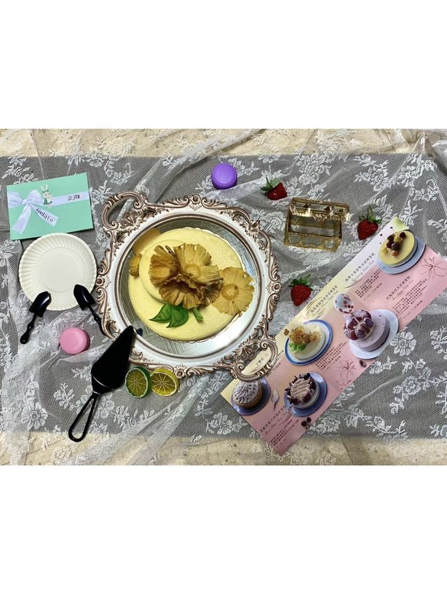 義式冰淇淋🍨蛋糕甜點🍰～台中西屯🍍『鳳梨萊姆雪波義式冰淇淋蛋糕』🎂