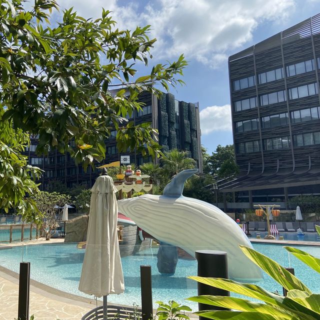 海洋公園萬豪酒店staycation💕🏊🏻‍♀️