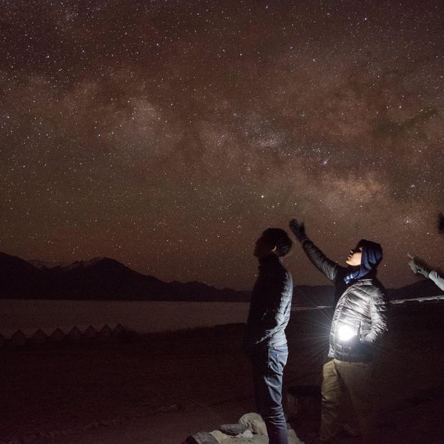 A night at pangong lake