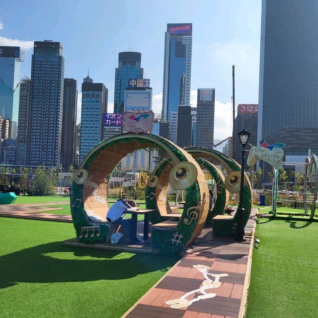 灣仔碼頭海旁新景象