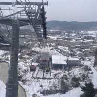 눈덮인 설산과함께❄️씨사이드리조트 루지