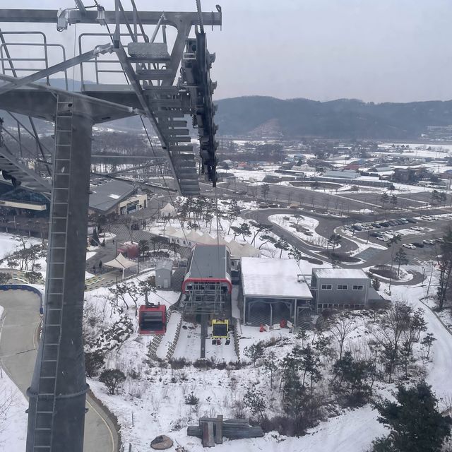 눈덮인 설산과함께❄️씨사이드리조트 루지