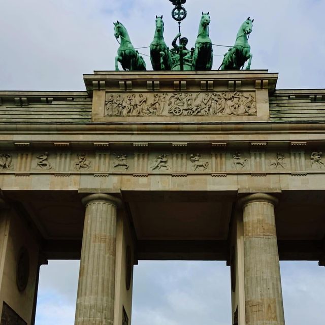 Walking through Brandenburg Gate 