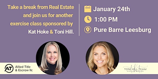 Calling all Realtors - Join us for a Barre before Bar Class | Pure Barre