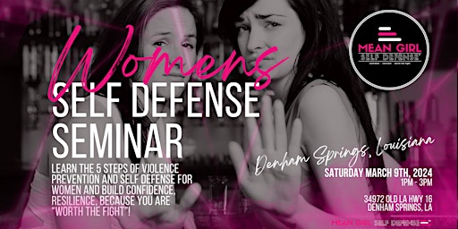 Free Womens Self Defense | Violence Prevention Seminar - Denham Springs, LA | Wall to Wall Martial Arts