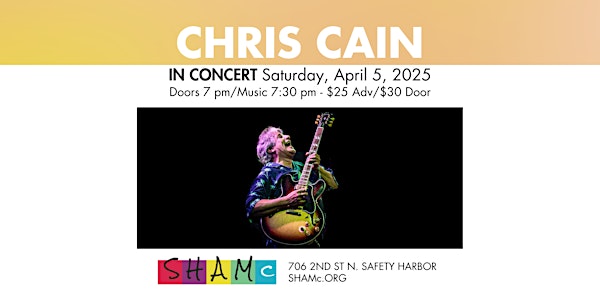 Chris Cain In Concert | Safety Harbor Art And Music Center