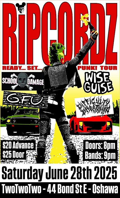 The Return of Canadian Punk Rock Legends...The Ripcordz (Montreal Punk OGs) | TWOTWOTWO @ BOND|ST Event Centre