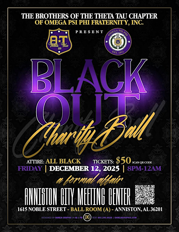 The Blackout Charity Ball | Anniston City Meeting Center
