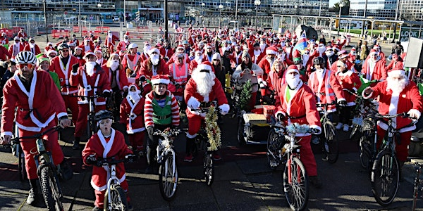 Cycling Santas MK 2025 | Station Square, Central Milton Keynes