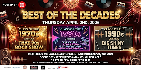 Best of the Decades - Live Tribute Concert | Notre Dame College School