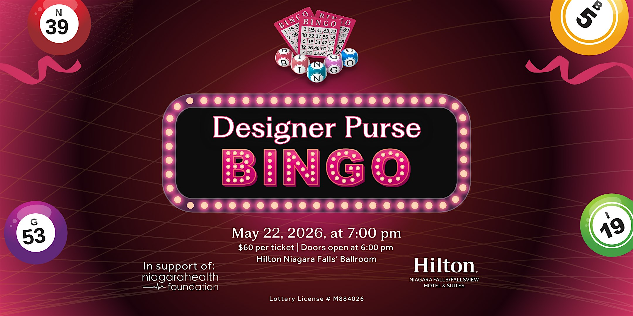 Hilton Niagara Falls Designer Purse Bingo | Hilton Niagara Falls/Fallsview Hotel & Suites