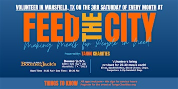 Feed The City Mansfield: Making Meals for People In Need | Boomerjacks