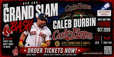 The GRAND SLAM BASH BOSTON RED SOX CALEB DURBIN CASK’N FLAGON | Cask 'N Flagon