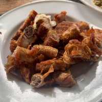 กินร้านดังไก่ทอดเที่ยงคืน สาขา 2บ้านมอญ