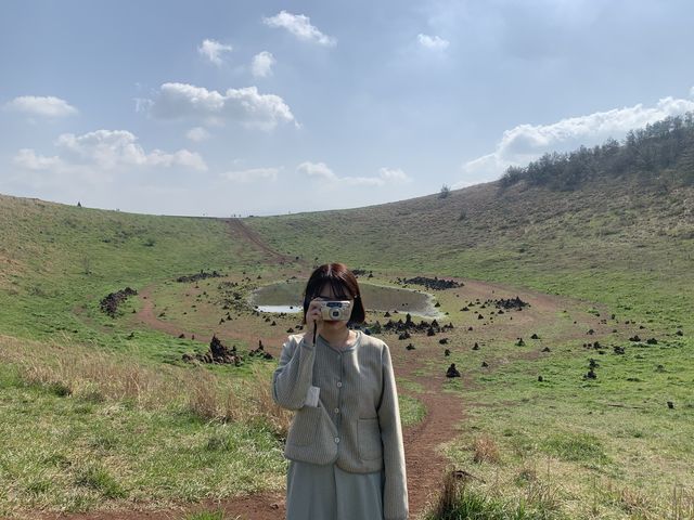 <아침의 금오름>