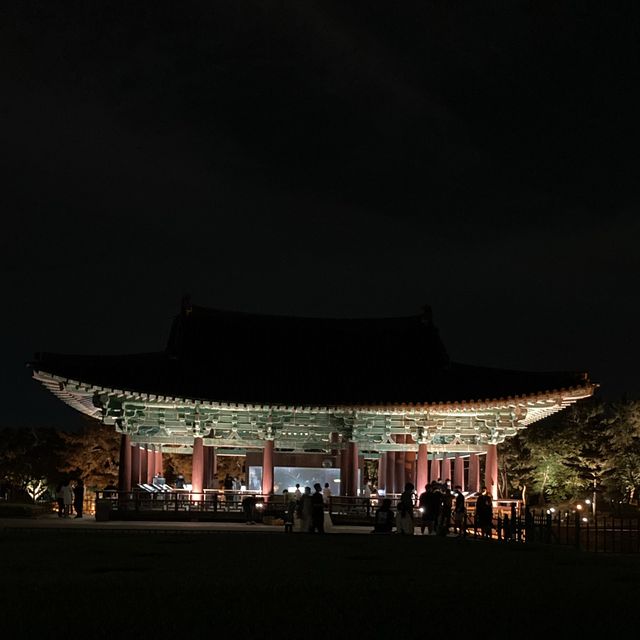 경주의 아름다운 야경지_안압지