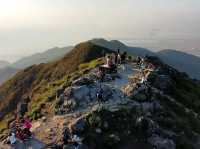 Amazing sun rise in the Lantau Peak